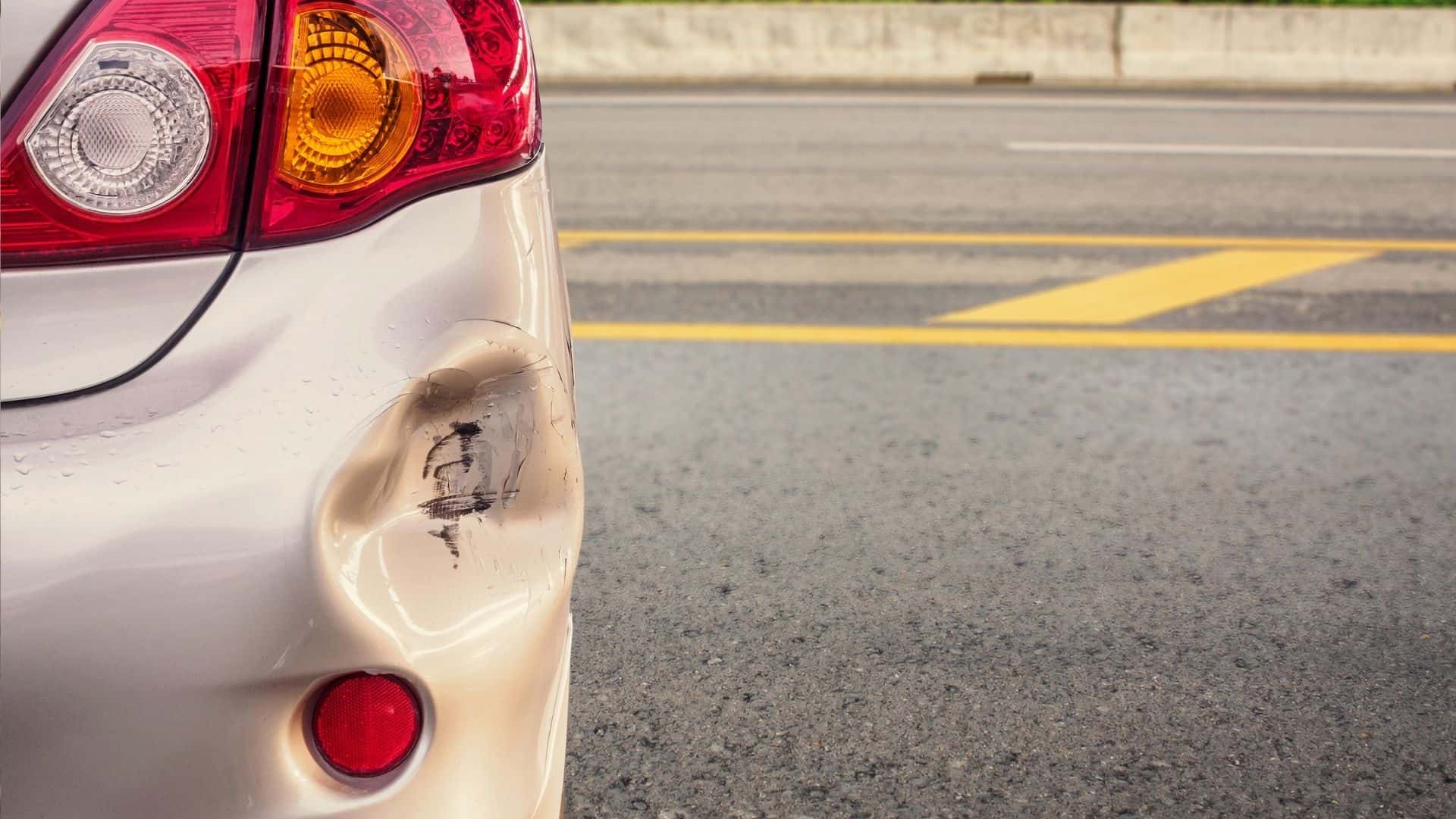 Car bumper - rear-end collision